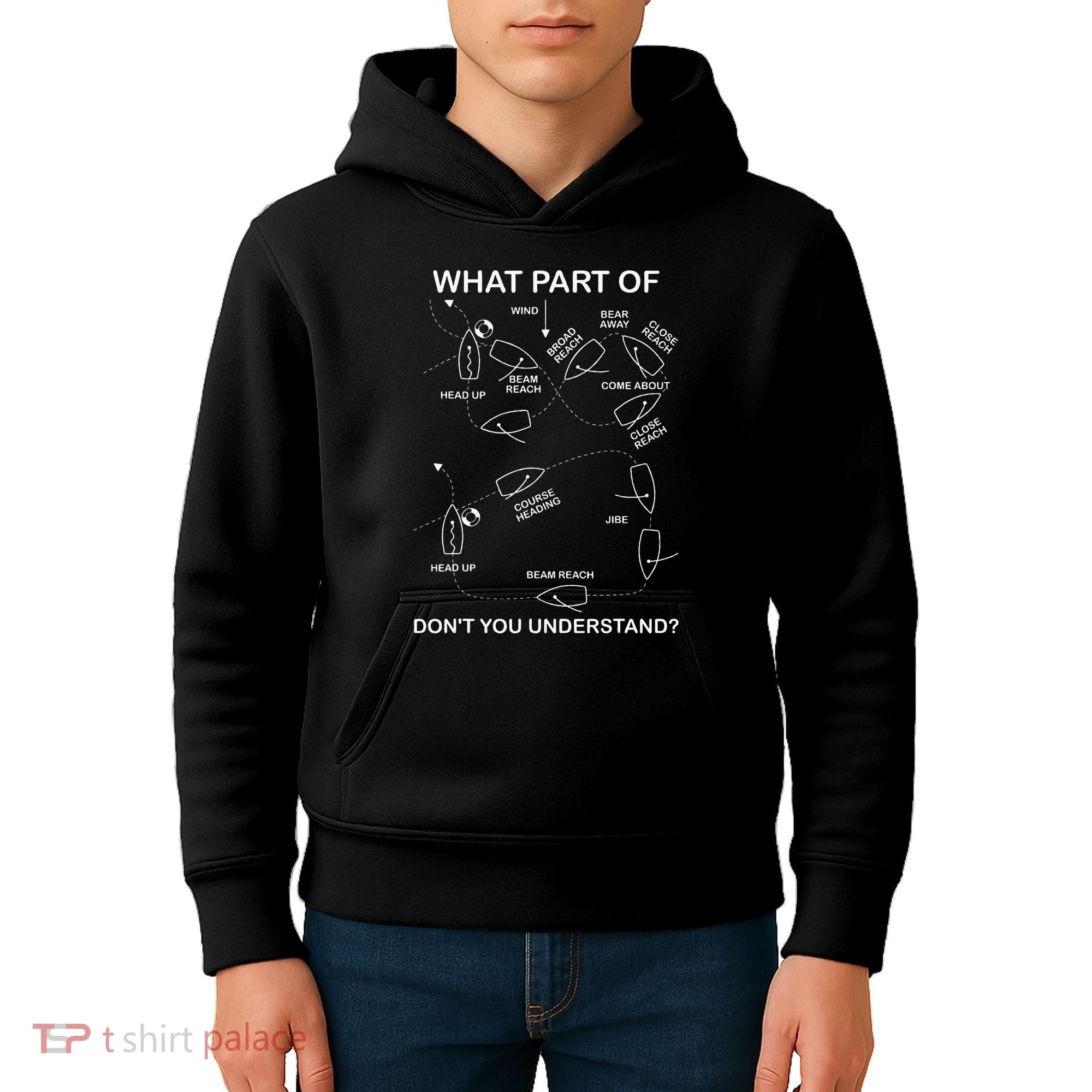 Man Overboard Prodcedure Sailing Ship Sailor Kids Hoodie