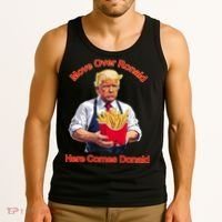 Move Over Ronald Heres Comes Donald Tank Top thumb 3