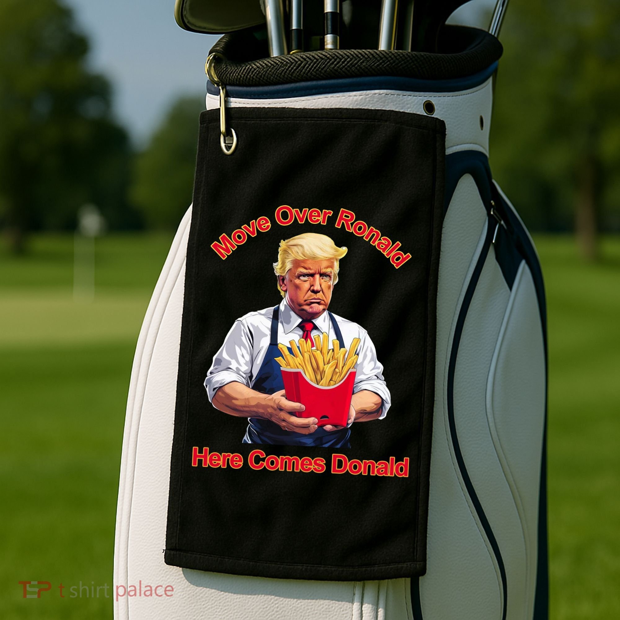 Move Over Ronald Heres Comes Donald Golf Towel