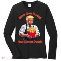 Move Over Ronald Heres Comes Donald Women's Long Sleeve Shirt thumb 0