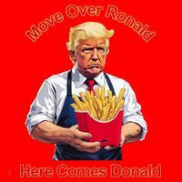 Move Over Ronald Heres Comes Donald Santa Hat thumb 1