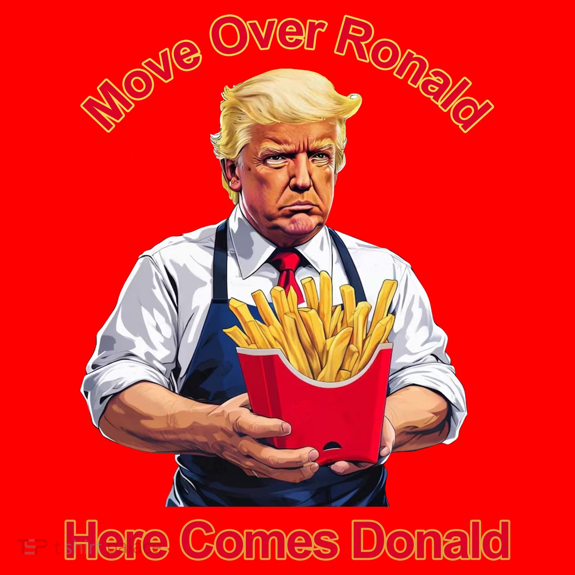 Move Over Ronald Heres Comes Donald Santa Hat