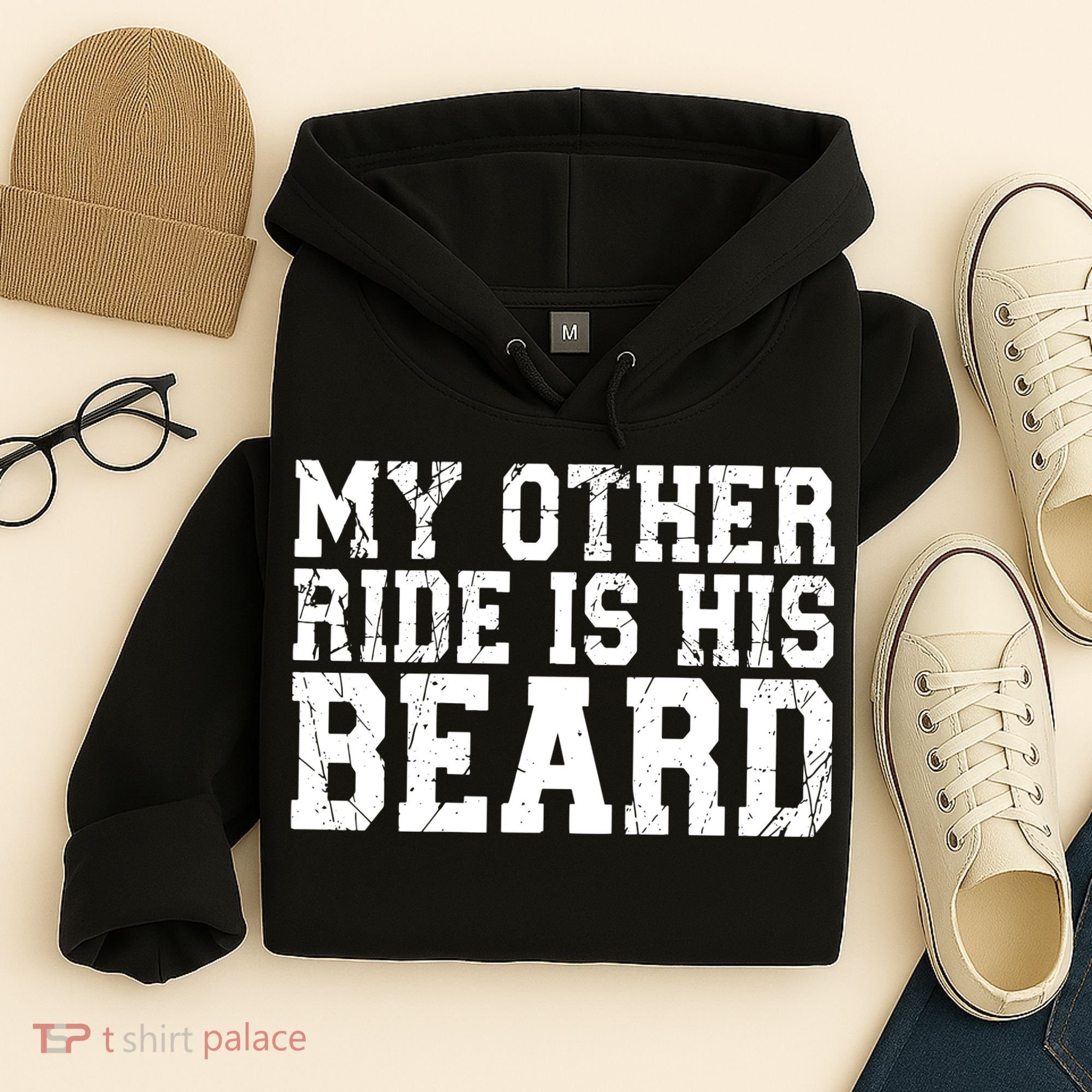 My Other Ride Is His Beard Hoodie