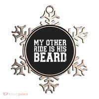 My Other Ride Is His Beard Ornament thumb 0