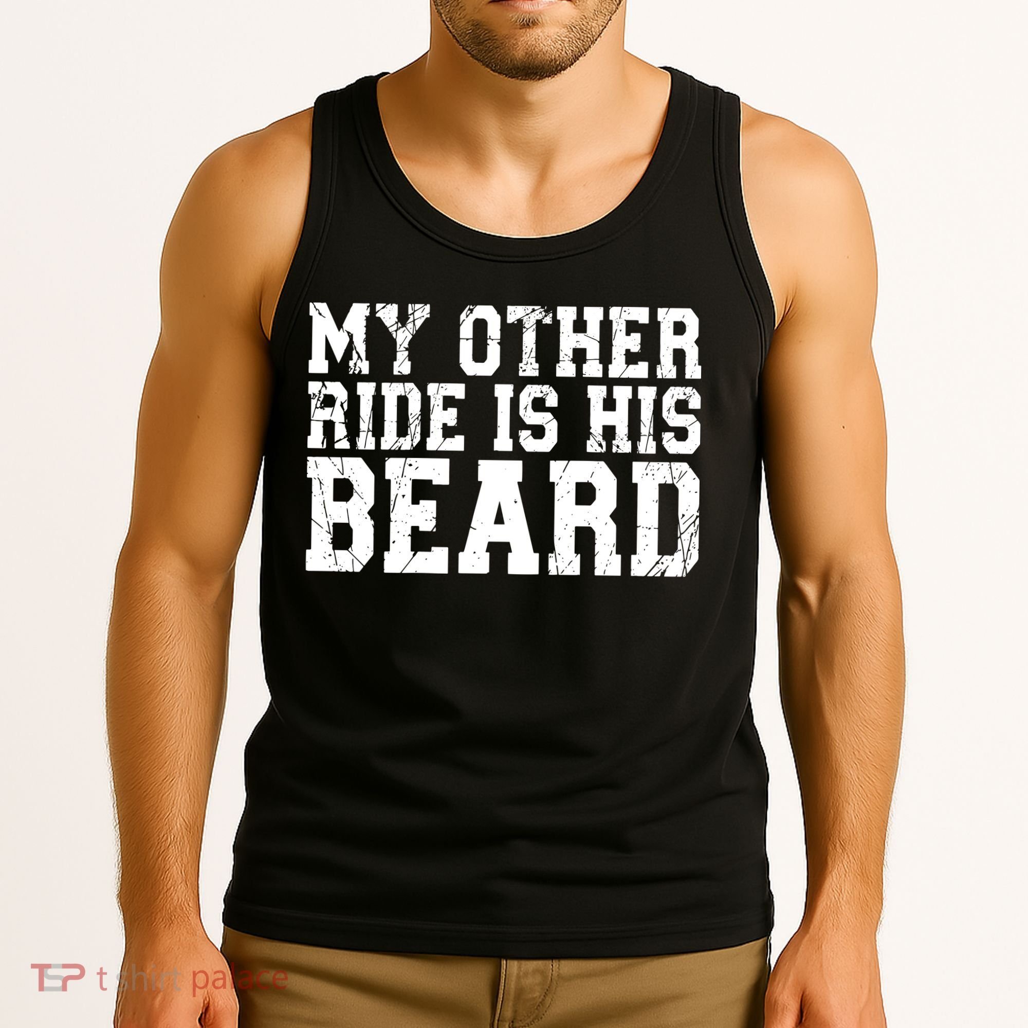 My Other Ride Is His Beard Tank Top