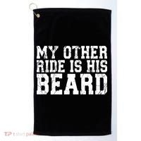 My Other Ride Is His Beard Golf Towel thumb 0
