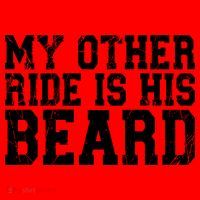 My Other Ride Is His Beard Santa Hat thumb 1