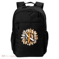 Ms Orange Ribbon Multiple Sclerosis Awareness Sunflower Gift Backpack thumb 0