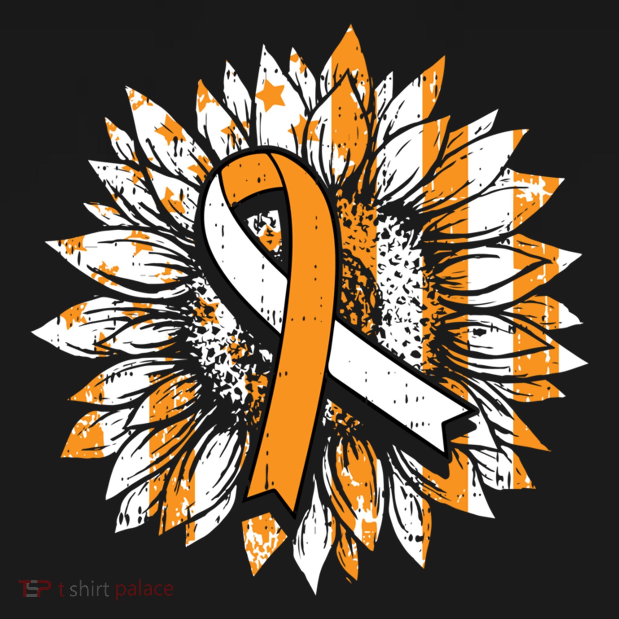 Ms Orange Ribbon Multiple Sclerosis Awareness Sunflower Gift Backpack