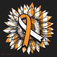 Ms Orange Ribbon Multiple Sclerosis Awareness Sunflower Gift Hat thumb 2