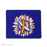Ms Orange Ribbon Multiple Sclerosis Awareness Sunflower Gift Mousepad thumb 0