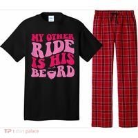 My Other Ride Is His Beard Retro Groovy Pajama Set thumb 0