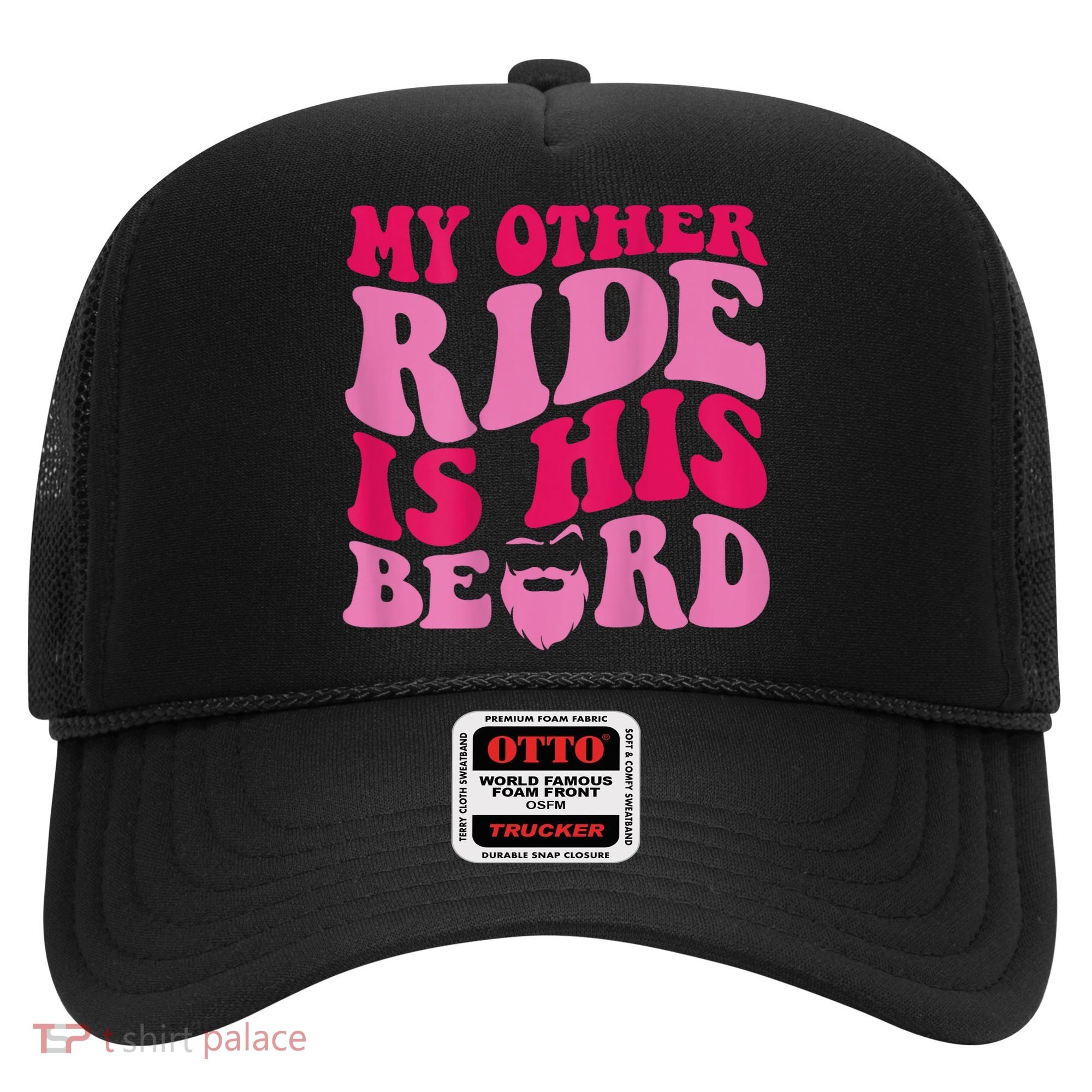 My Other Ride Is His Beard Retro Groovy Hat