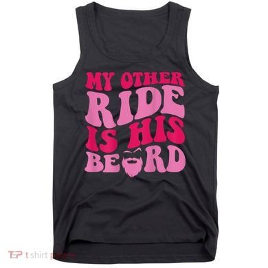 My Other Ride Is His Beard Retro Groovy Tank Top