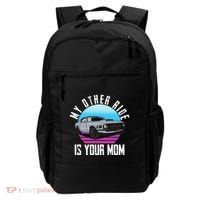 My Other Ride Is Your Mom Funny Retro Muscle Car Backpack thumb 0