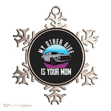 My Other Ride Is Your Mom Funny Retro Muscle Car Ornament