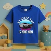 My Other Ride Is Your Mom Funny Retro Muscle Car Toddler T-Shirt thumb 3