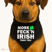 More Feck'n Irish Than You Funny USA-Made Doggie Bandana thumb 1
