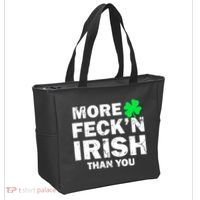 More Feck'n Irish Than You Funny Tote Bag thumb 2
