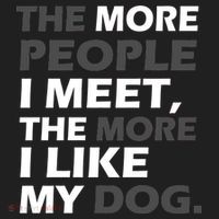 More People I Meet Like My Dog Golf Towel thumb 3
