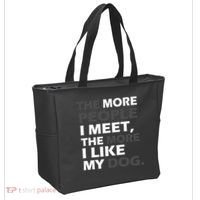 More People I Meet Like My Dog Tote Bag thumb 2