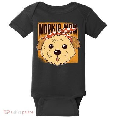 Morkie Mom Baby Bodysuit
