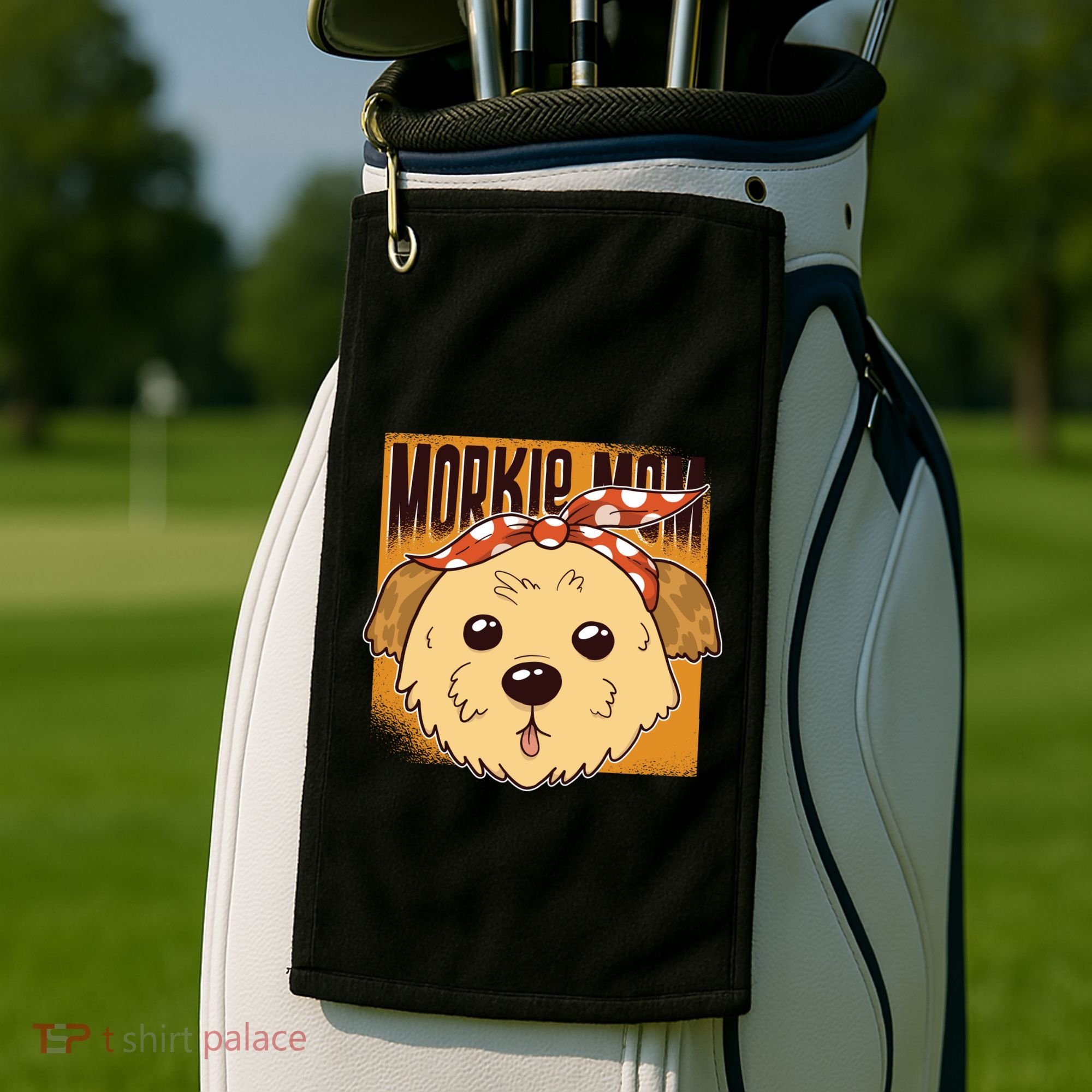 Morkie Mom Golf Towel