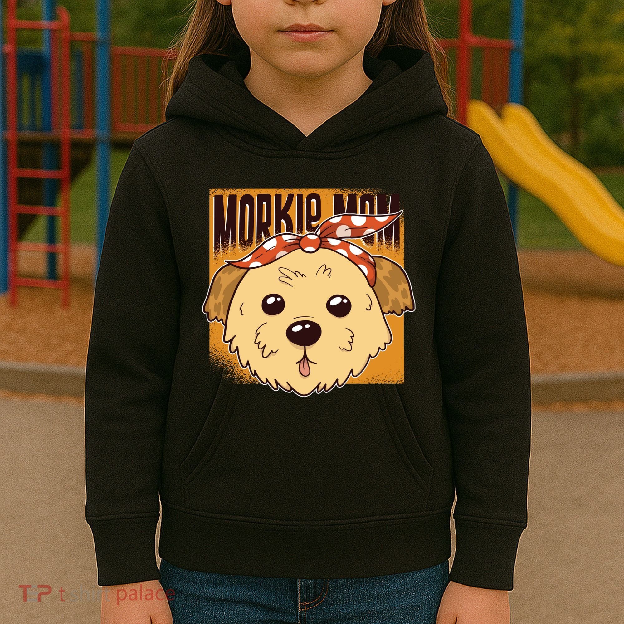 Morkie Mom Kids Hoodie