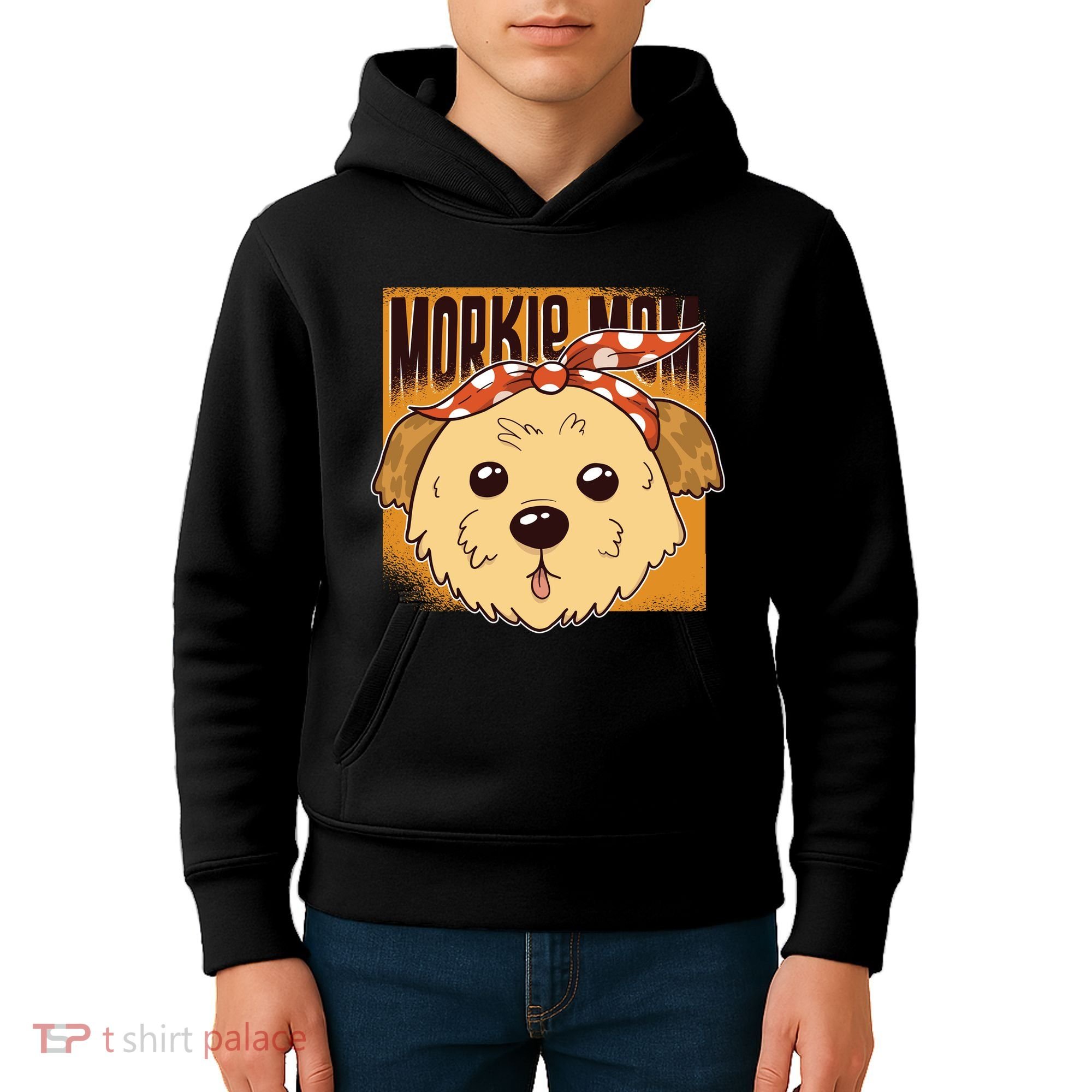 Morkie Mom Kids Hoodie