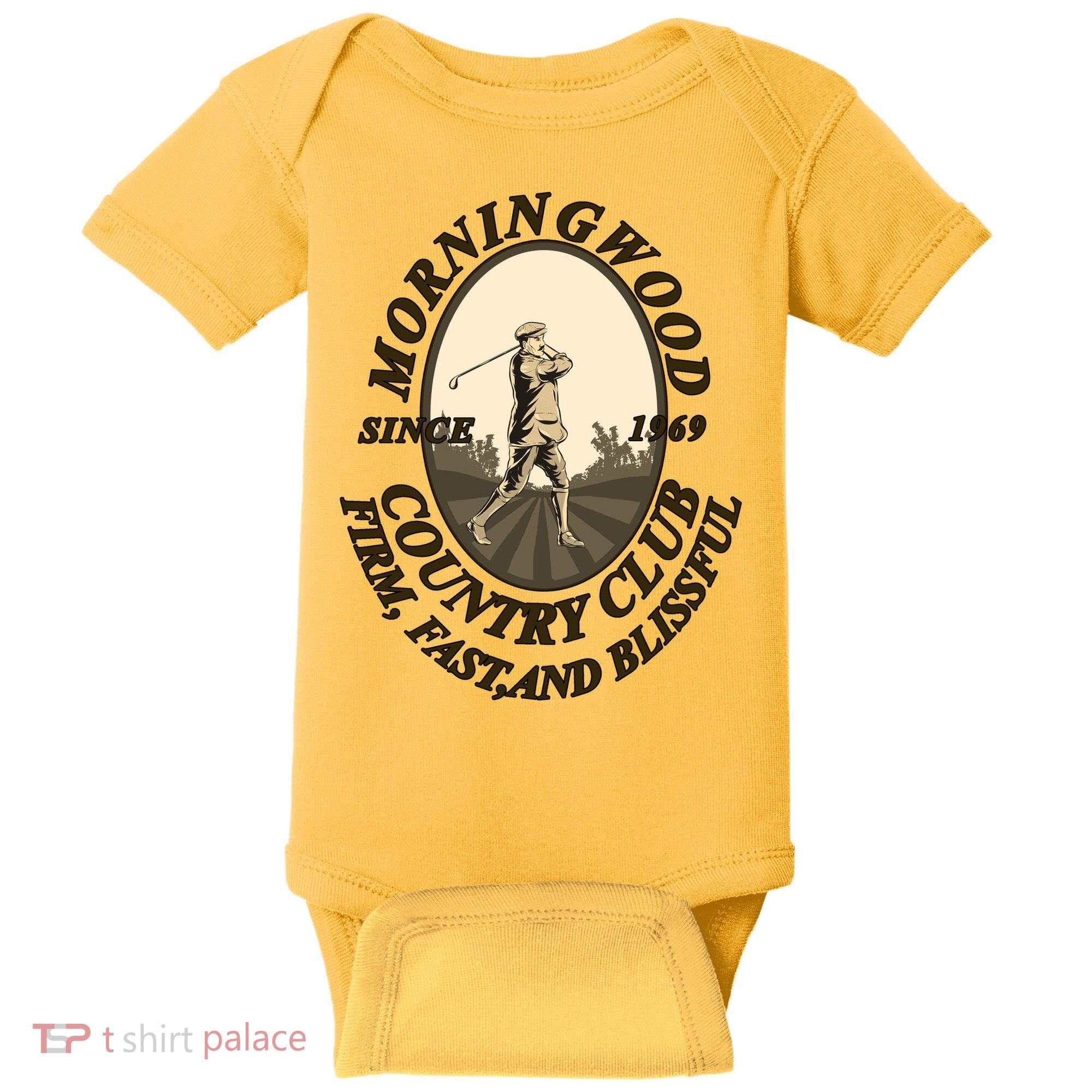 Morningwood Country Club Classic Golf Baby Bodysuit
