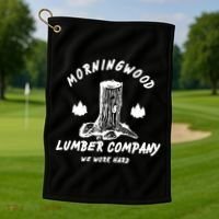 Morningwood Lumber Company We Work Hard Golf Towel thumb 1