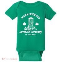 Morningwood Lumber Company We Work Hard Baby Bodysuit thumb 0