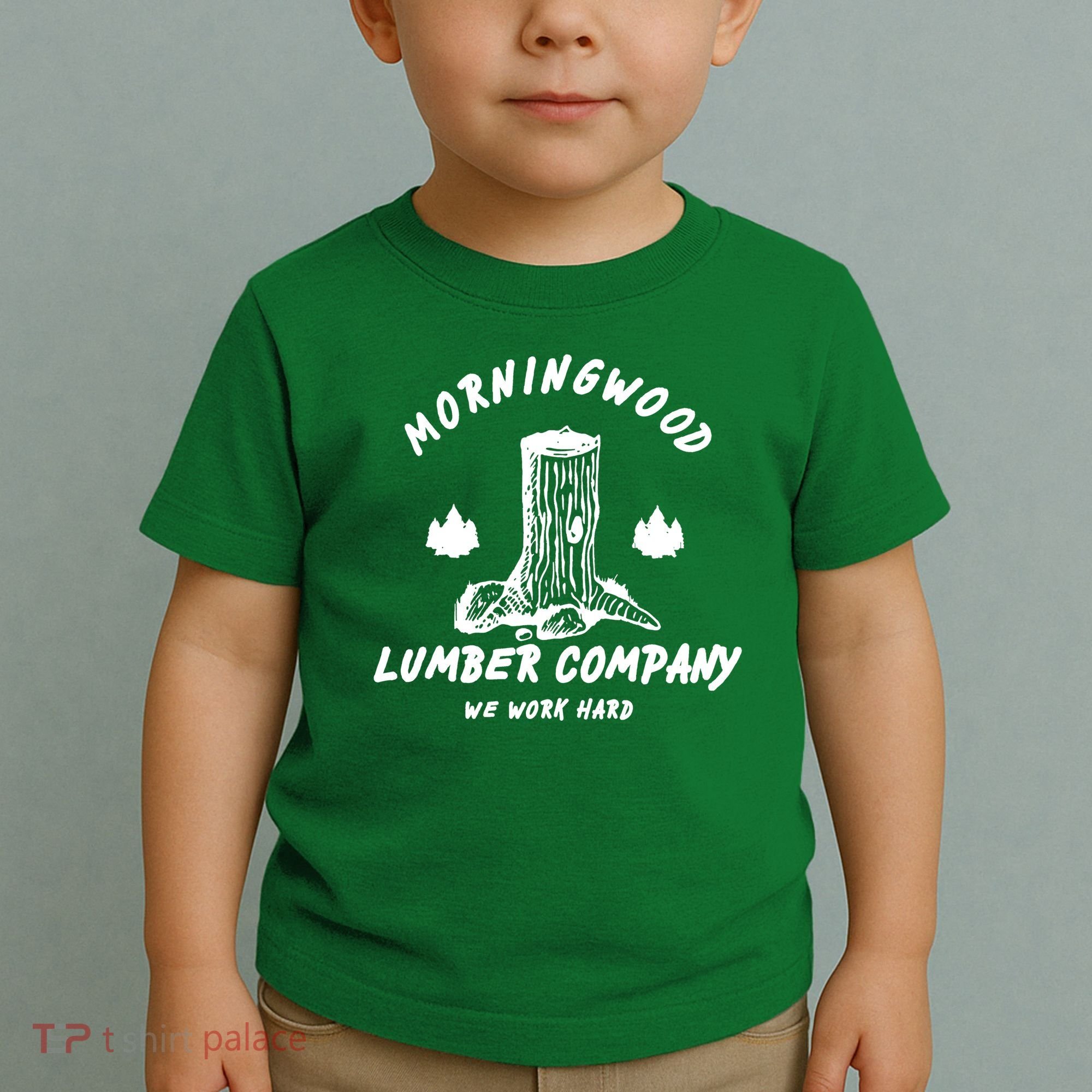 Morningwood Lumber Company We Work Hard Toddler T-Shirt