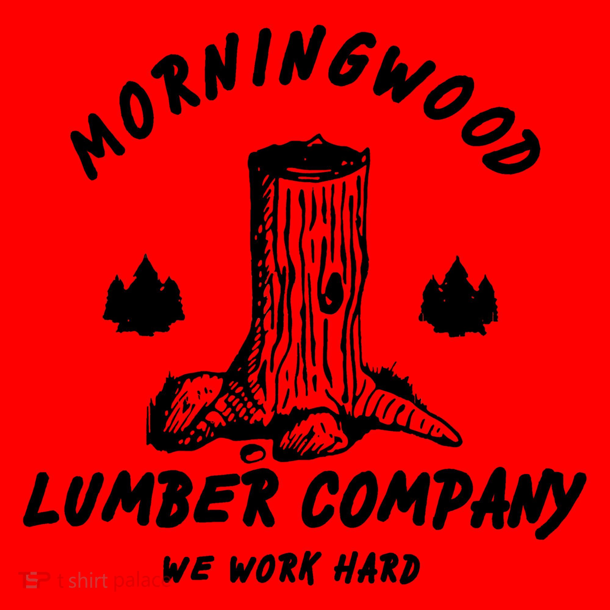 Morningwood Lumber Company We Work Hard Santa Hat