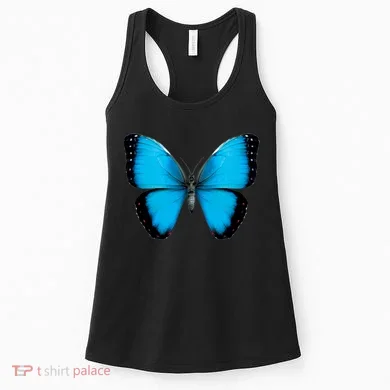 Morpho Butterfly Close Up 3D Women's Tank Top
