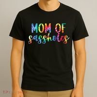 Mom of Sassholes Funny Colorful T-Shirt thumb 3