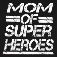 Mom Of Super Heroes For Super Awesome Mom Meaningful Gift USA-Made Doggie Bandana thumb 2