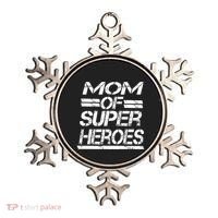 Mom Of Super Heroes For Super Awesome Mom Meaningful Gift Ornament thumb 0