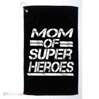 Mom Of Super Heroes For Super Awesome Mom Meaningful Gift Golf Towel thumb 0