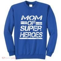 Mom Of Super Heroes For Super Awesome Mom Meaningful Gift Sweatshirt thumb 0