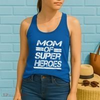 Mom Of Super Heroes For Super Awesome Mom Meaningful Gift Women's Tank Top thumb 2