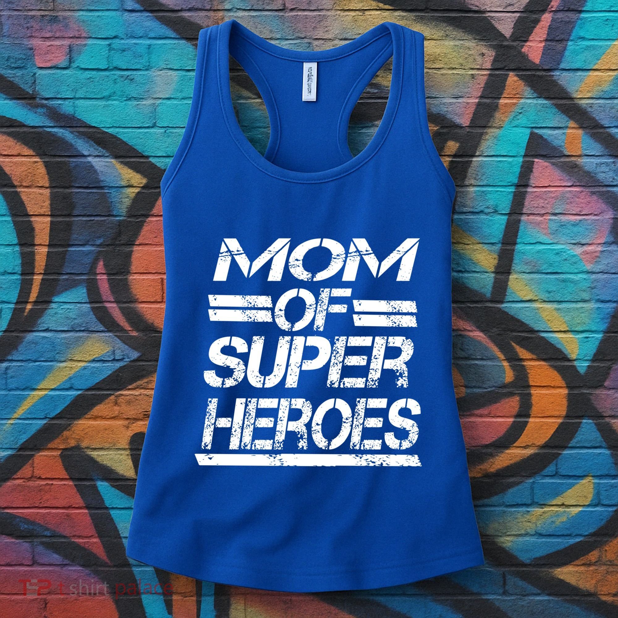 Mom Of Super Heroes For Super Awesome Mom Meaningful Gift Women's Tank Top