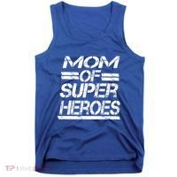 Mom Of Super Heroes For Super Awesome Mom Meaningful Gift Tank Top thumb 0