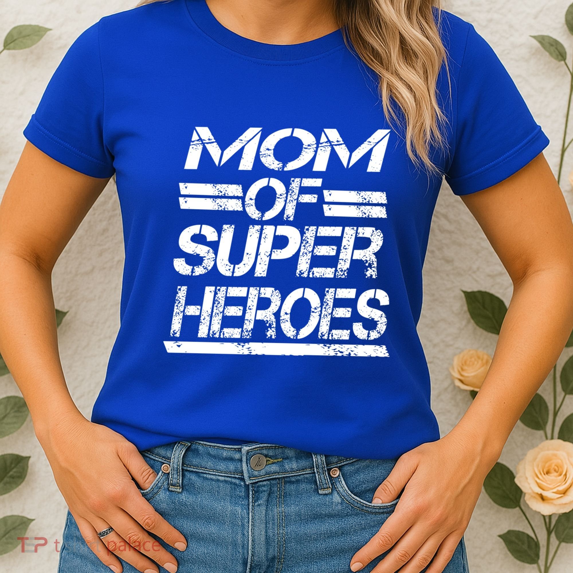 Mom Of Super Heroes For Super Awesome Mom Meaningful Gift Women's T-Shirt