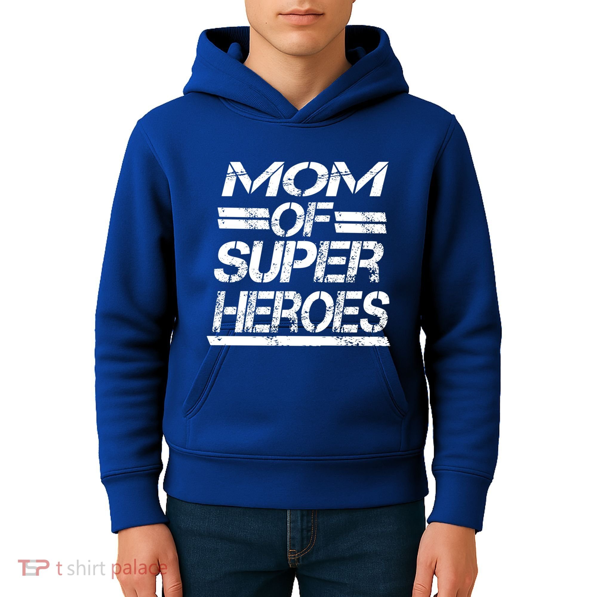 Mom Of Super Heroes For Super Awesome Mom Meaningful Gift Kids Hoodie