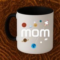 Mom Outer Space Birthday Party Gift Coffee Mug thumb 2