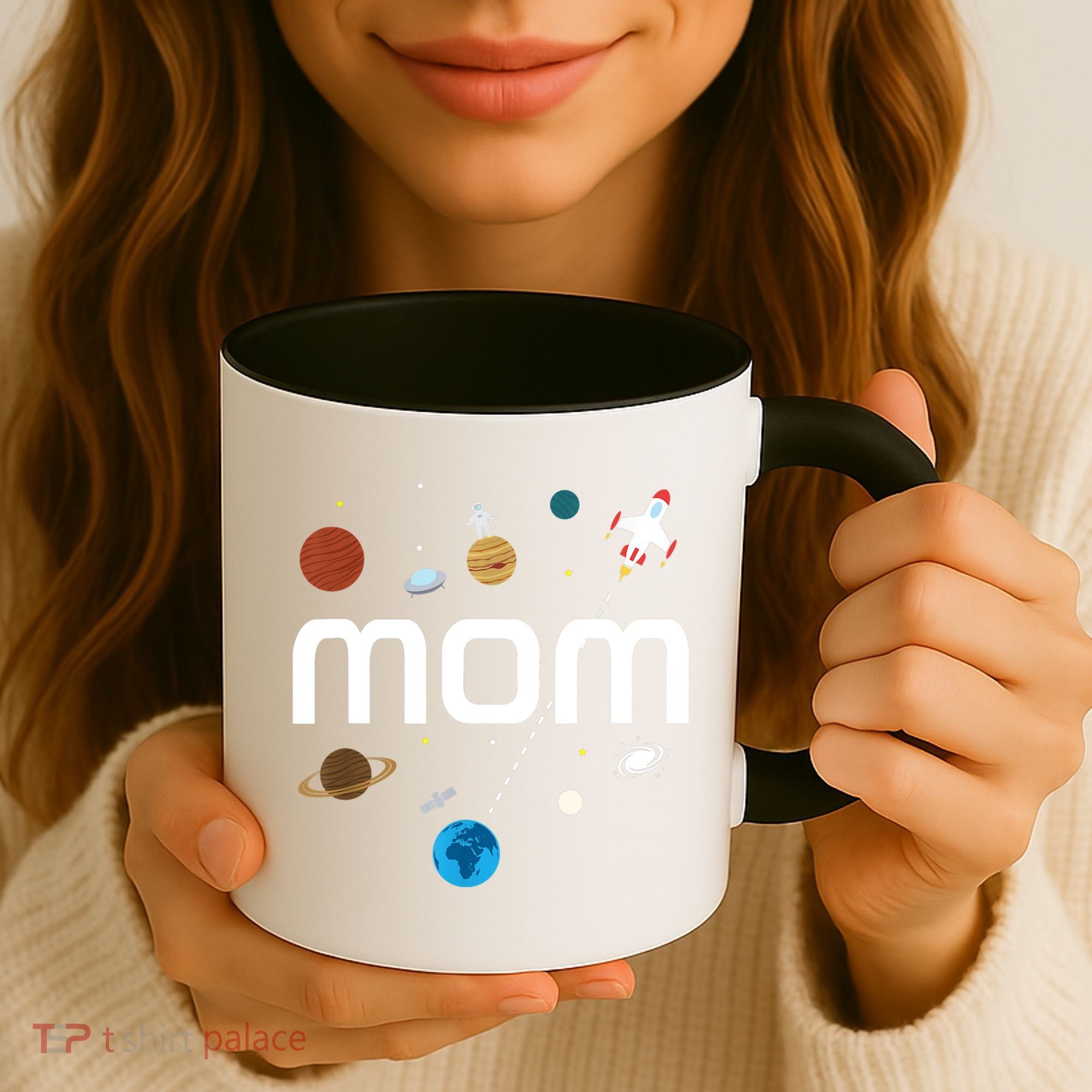 Mom Outer Space Birthday Party Gift Coffee Mug