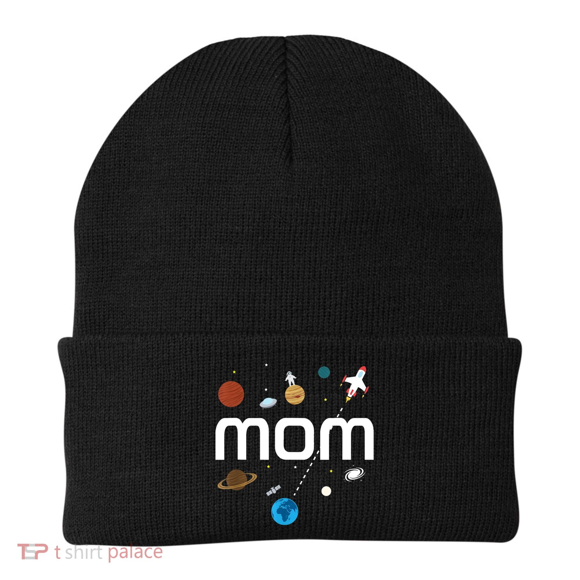 Mom Outer Space Birthday Party Gift Beanie