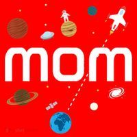Mom Outer Space Birthday Party Gift Santa Hat thumb 1