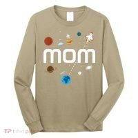 Mom Outer Space Birthday Party Gift Long Sleeve Shirt thumb 0
